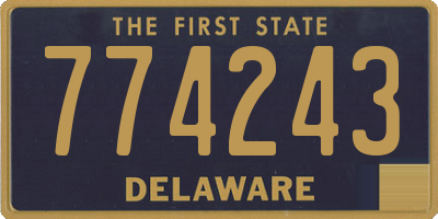 DE license plate 774243