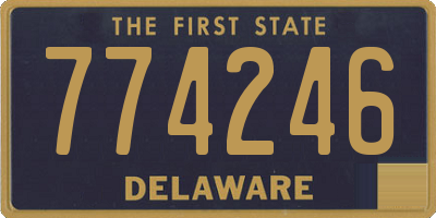 DE license plate 774246