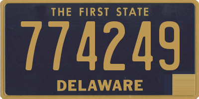 DE license plate 774249