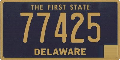 DE license plate 77425