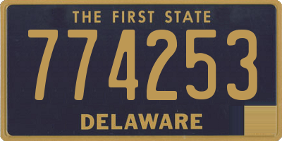 DE license plate 774253