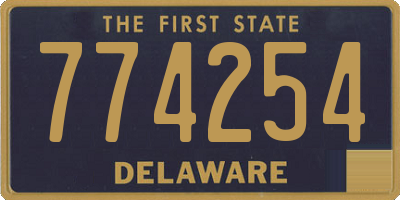DE license plate 774254