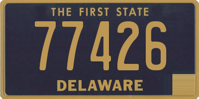 DE license plate 77426