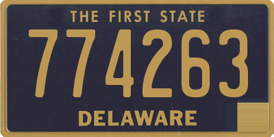 DE license plate 774263