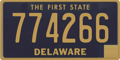 DE license plate 774266