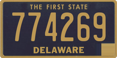 DE license plate 774269