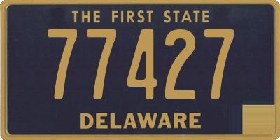 DE license plate 77427