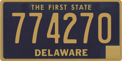 DE license plate 774270