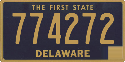 DE license plate 774272