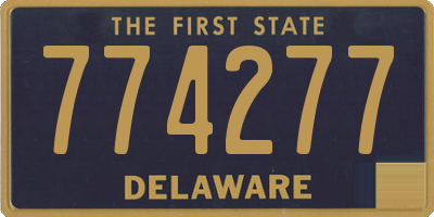 DE license plate 774277