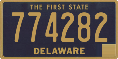 DE license plate 774282