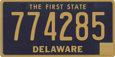 DE license plate 774285