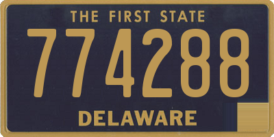 DE license plate 774288
