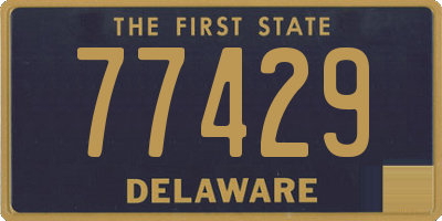 DE license plate 77429