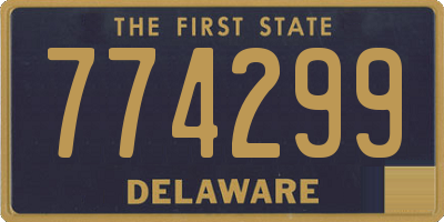 DE license plate 774299