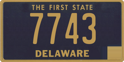 DE license plate 7743