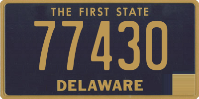 DE license plate 77430