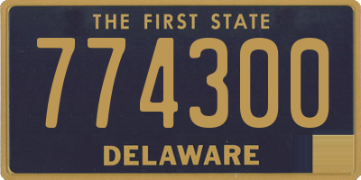 DE license plate 774300