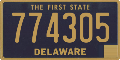 DE license plate 774305