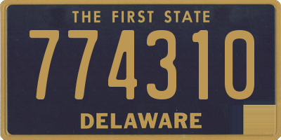 DE license plate 774310