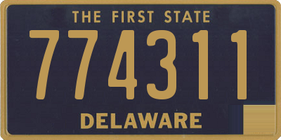 DE license plate 774311