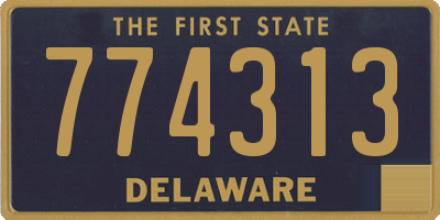 DE license plate 774313