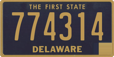 DE license plate 774314