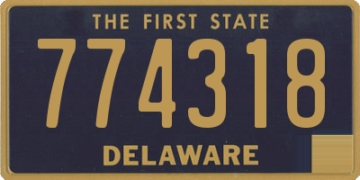 DE license plate 774318