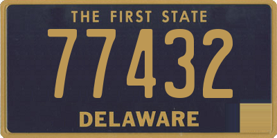 DE license plate 77432