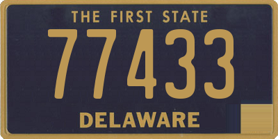 DE license plate 77433