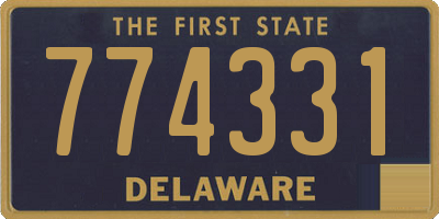 DE license plate 774331