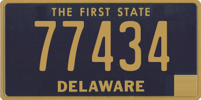 DE license plate 77434