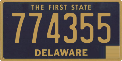 DE license plate 774355
