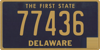 DE license plate 77436