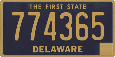 DE license plate 774365