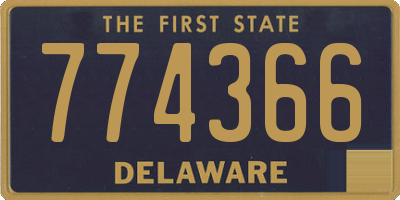DE license plate 774366