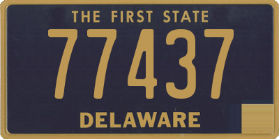 DE license plate 77437