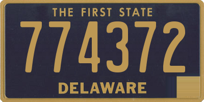 DE license plate 774372