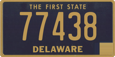 DE license plate 77438
