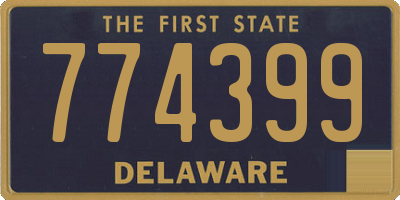 DE license plate 774399