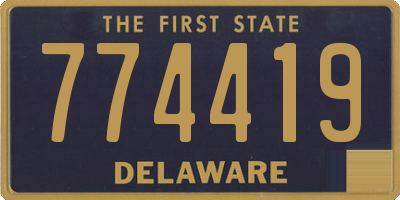 DE license plate 774419