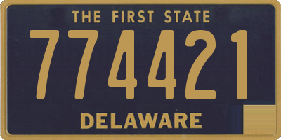 DE license plate 774421