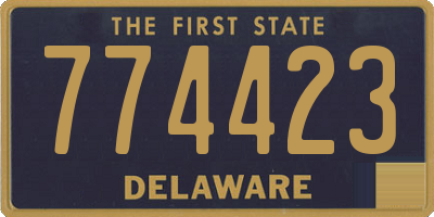 DE license plate 774423