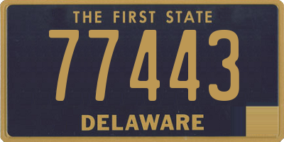 DE license plate 77443