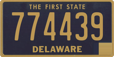 DE license plate 774439
