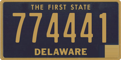 DE license plate 774441