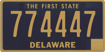 DE license plate 774447