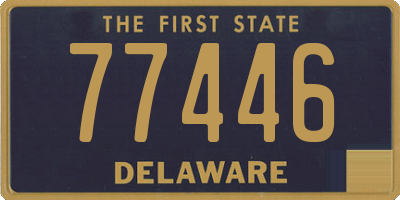 DE license plate 77446