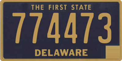 DE license plate 774473