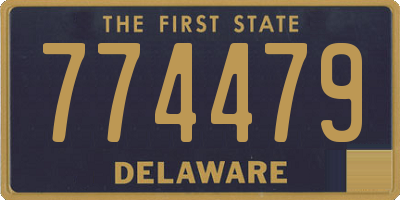 DE license plate 774479